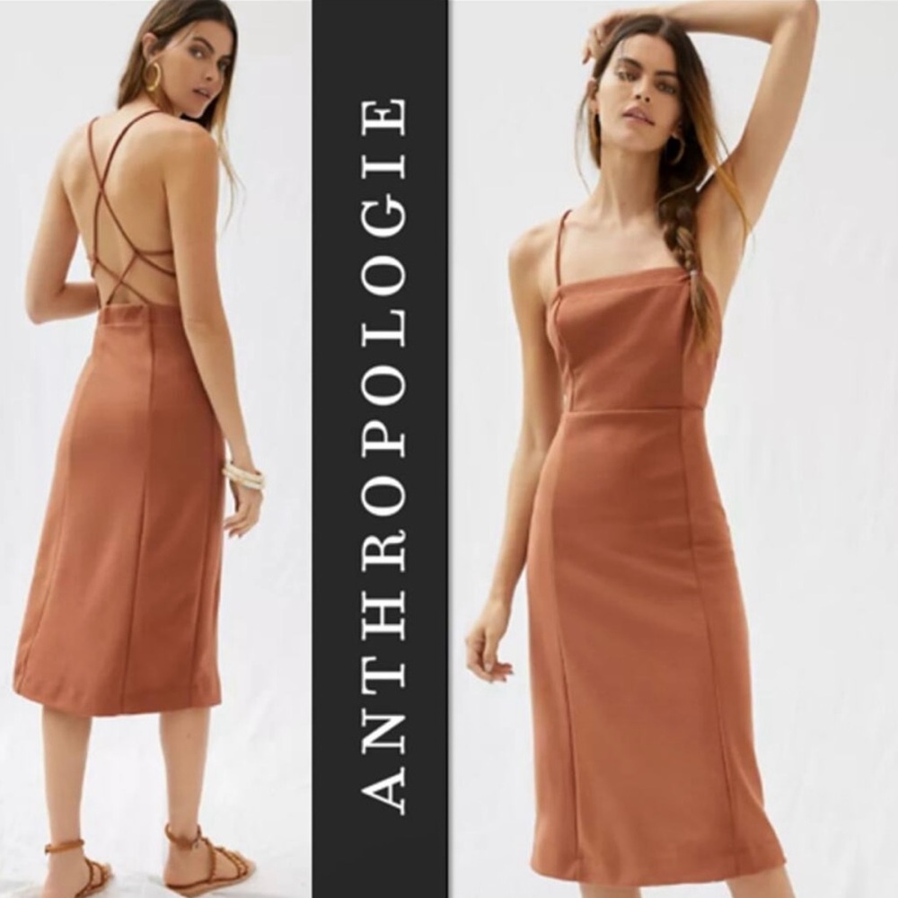 Anthropologie Slim Strappy Midi
Dress